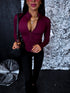 Elastic jacket "PILATES" - BORDO
